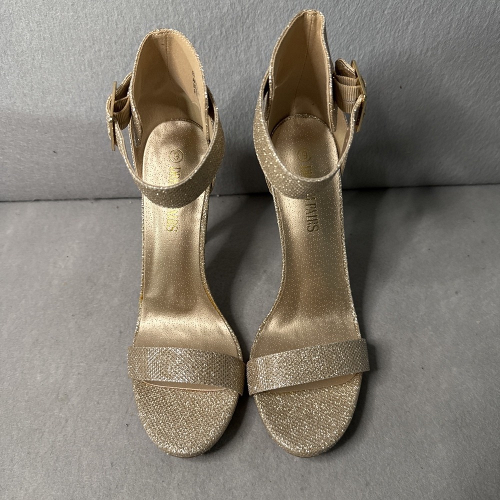 Dream Paris Elegantee_N AAAP8BEU Gold/Glitter Women's High Heel size 9 - Picture 4 of 7
